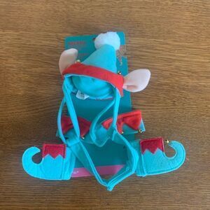 Merry Makings - Be Your Elf - 4 Piece Cat Costume Or Small Dog Holiday Christmas